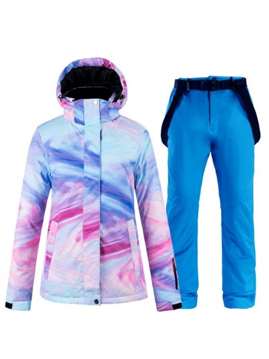 Completo Neve Donna Tuta Sci Giubbotto Set 2 pz CMSW10B